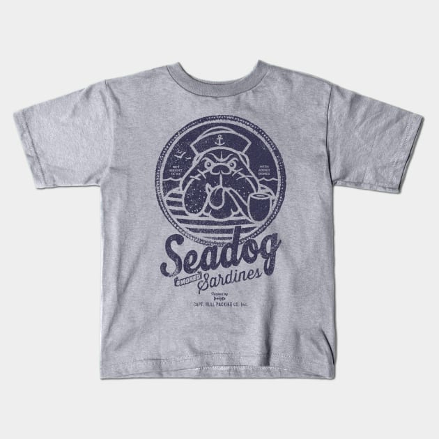 Sea Dog Kids T-Shirt by victorcalahan